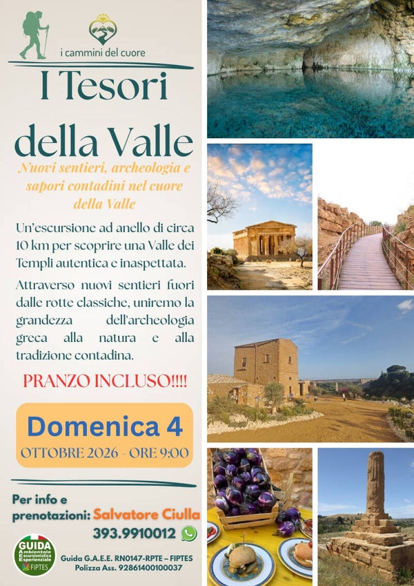 I TESORI DELLA VALLE - Nuovi sentieri, archeologia e sapori contadini nel cuore della Valle