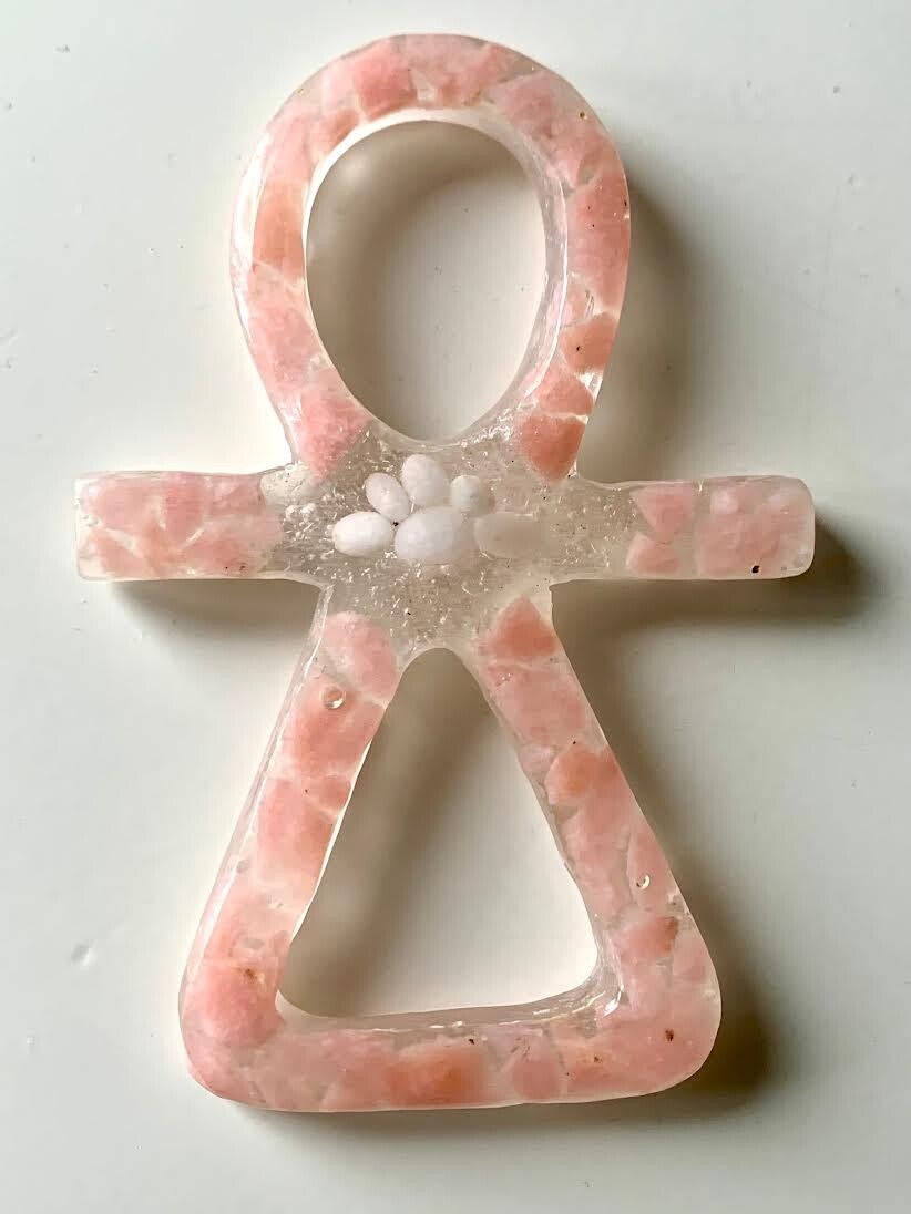 Kristallen Tanit Roze AndesOpaal,  Sardijnse kwarts, Maria Magdalena Opaalkwarts, Bergkristal, Herkimerdiamant