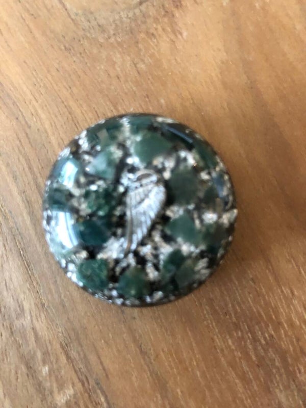 Bolle buster Mosagaat Vleugel Bladzilver doorsnee 3,5 cm