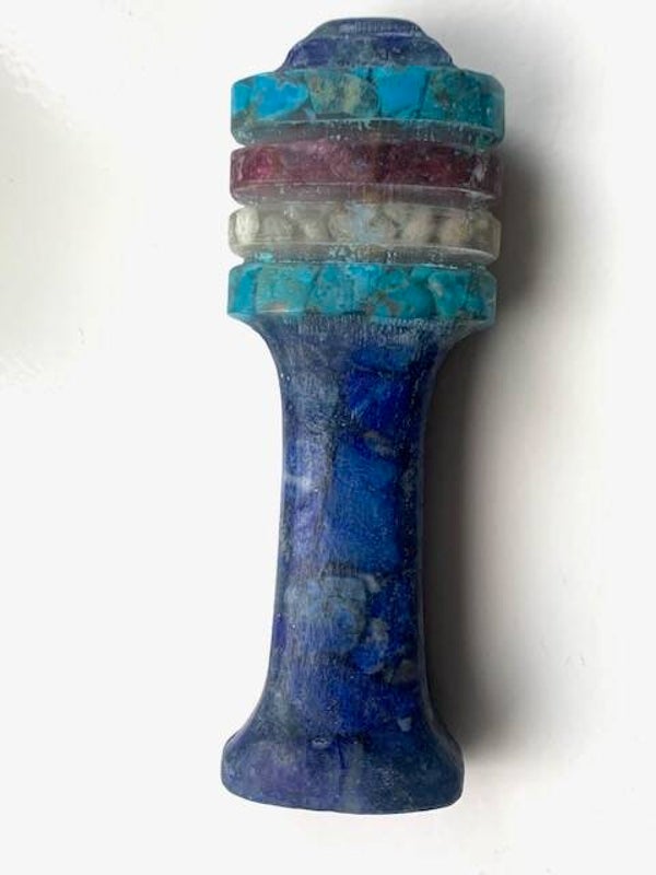 Kristallen Djed, Lapis Lazuli, Turkoois, Roze Toermalijn, Rhodiziet, Satya Mani Azeztuliet, Fadenkwarts, Herkimerdiamant, Ravne water, Ravne kwarts, Koper