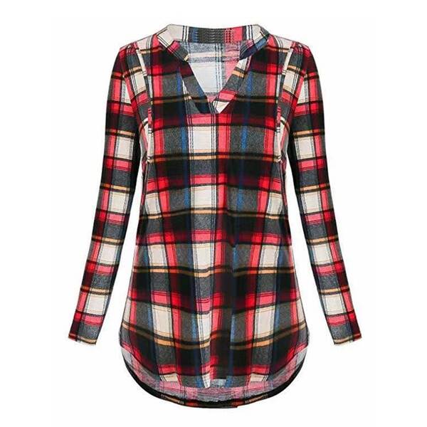 Plaid nursing top