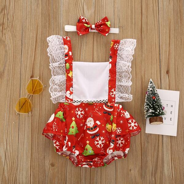 Christmas lace 2 peice