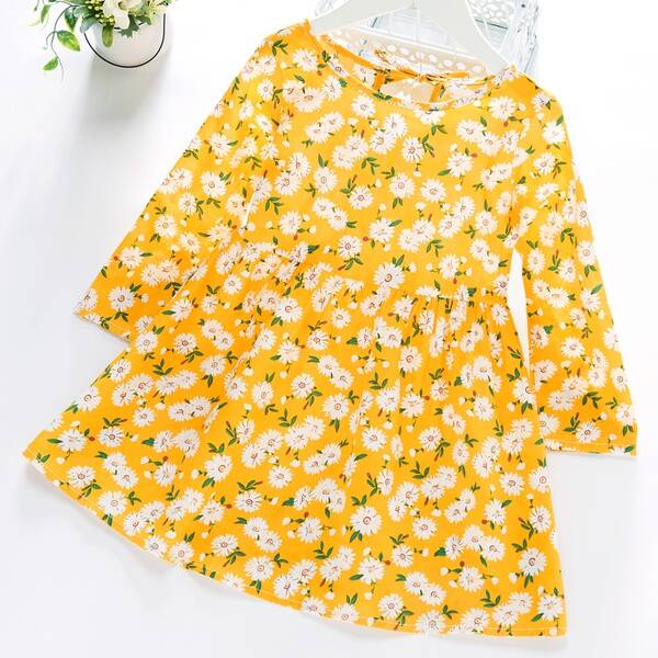 Daisy print dress