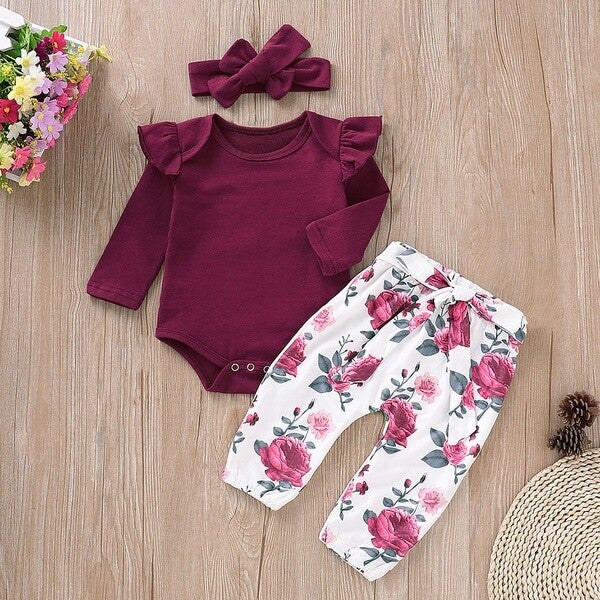 3 peice floral outfit