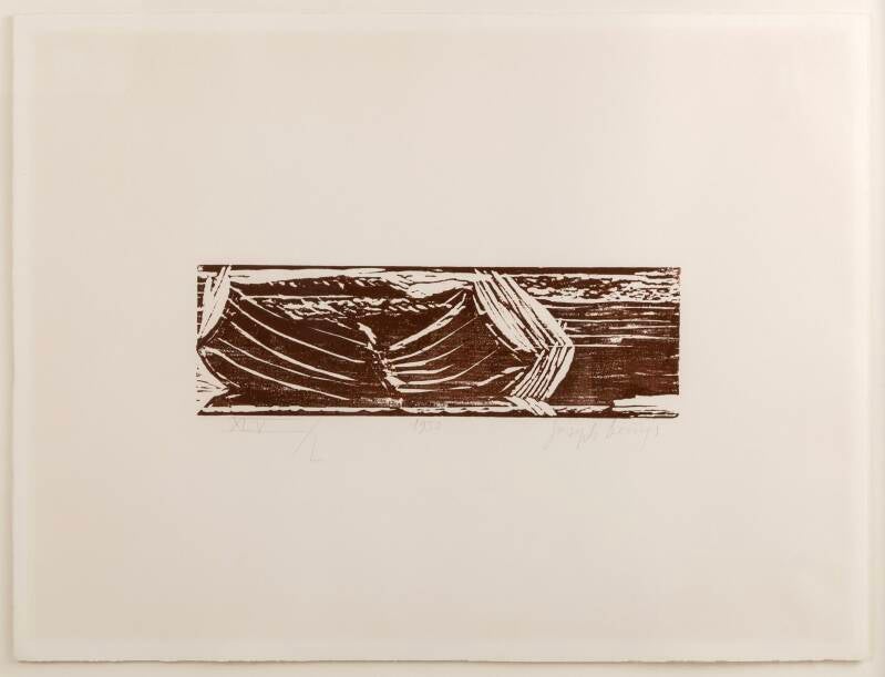 Joseph Beuys - ‘Gletscher, aus der Mappe Holzschnitte’ - 1950 - woodcut - 50 x 65 cm