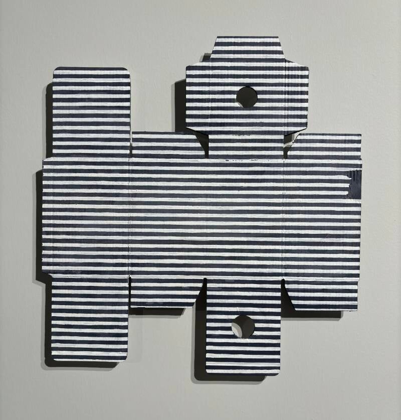 Michaël Aerts - &#039;Fluorescent Lamp&#039; - 2016 - gouache and acrylics on cardboard - 44 x 41 cm