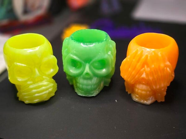 teelichthalter 'nichts sehen, reden und hören'