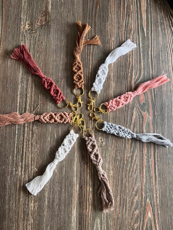 Sleutelhanger macramé