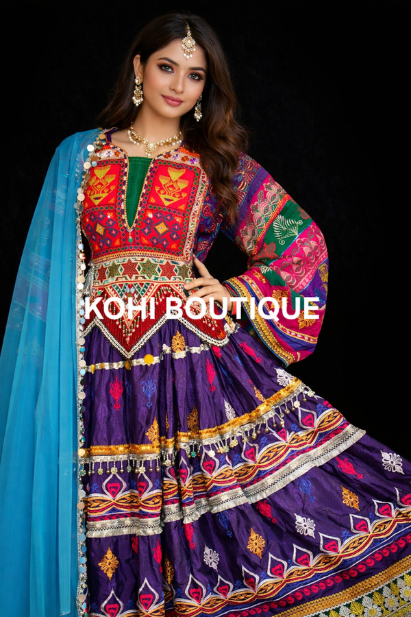 Afghansk Tradisjonell Kjole – Håndlaget Eleganse