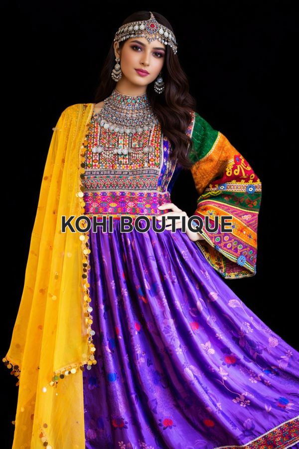 Afghansk Tradisjonell Kjole – Håndlaget Eleganse