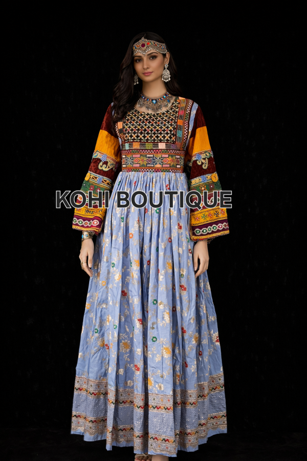 Eksklusiv håndbrodert kjole