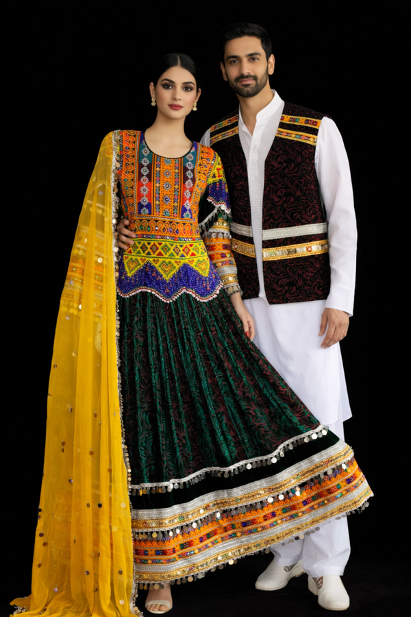 Komplett tradisjonelt sett – Kjole & herrevest