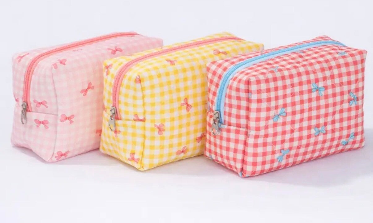 Toilettas vichy met strikjes CY308JH