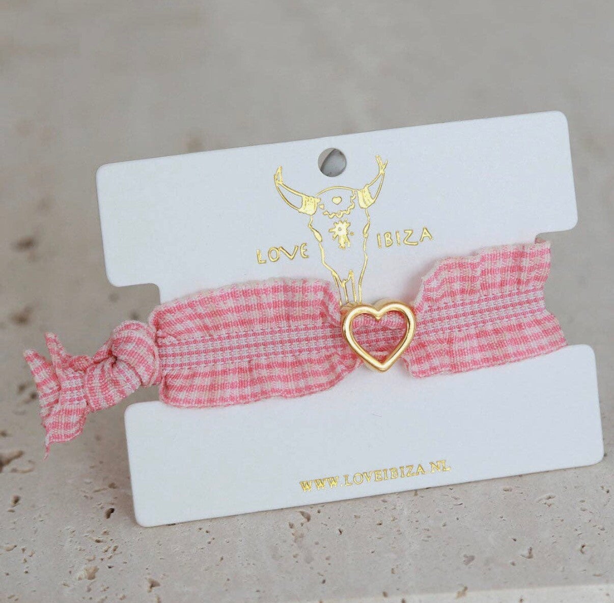Armband hart ruches