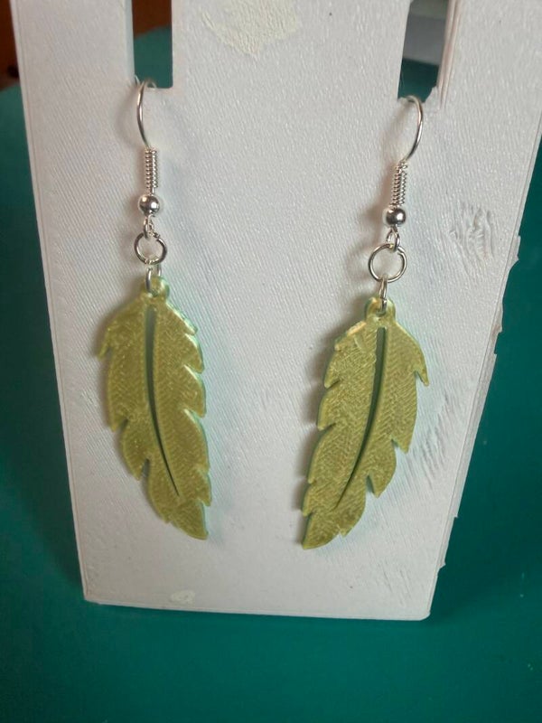 Boucles d'oreilles plumes