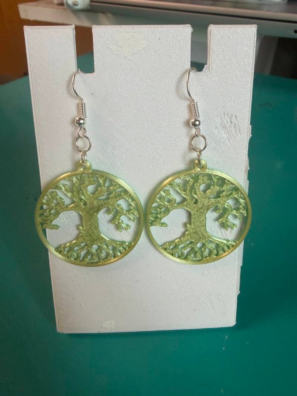 Boucles d'oreilles arbre de vie