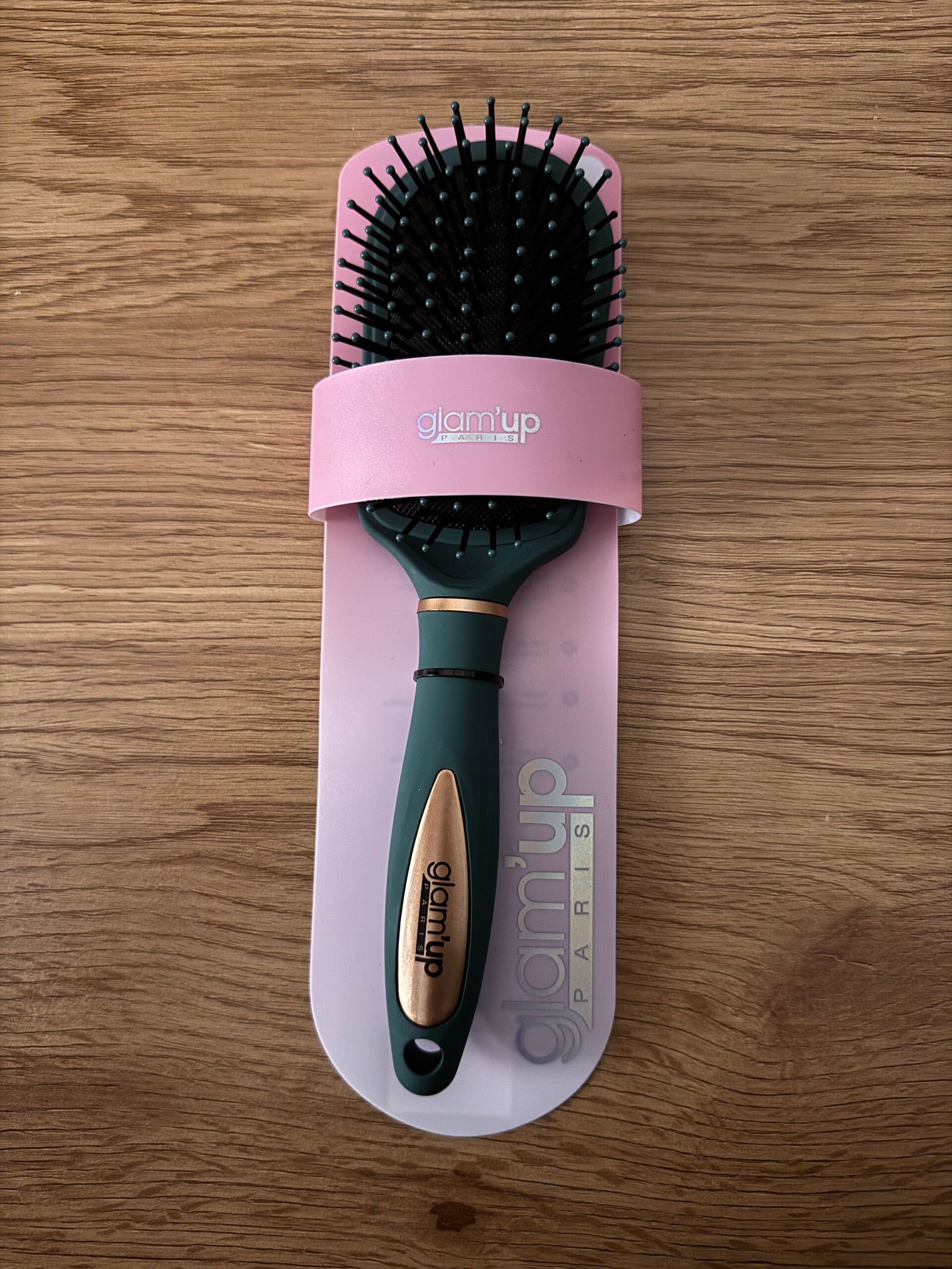 Brosse pneumatique bout rond verte