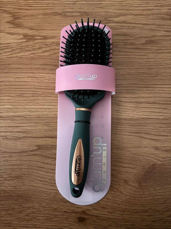 Brosse pneumatique bout rond verte