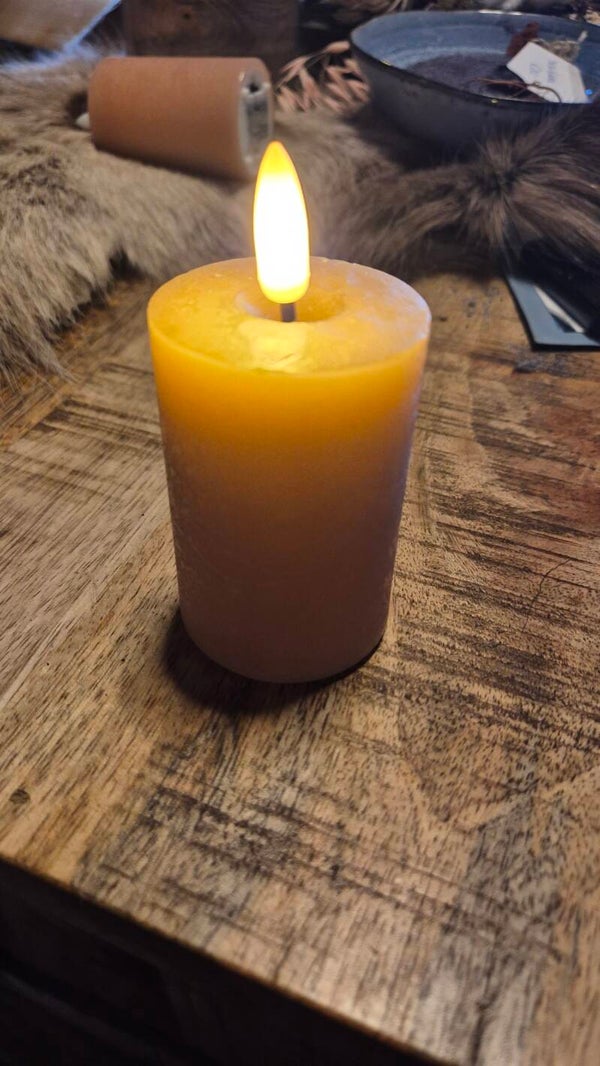 Countryfield led kaars klein peach