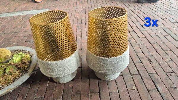 Sale! Vaas goud/beton