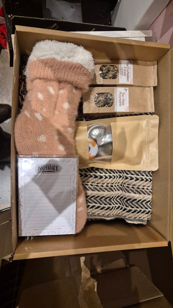 Theepakket in leuke doos