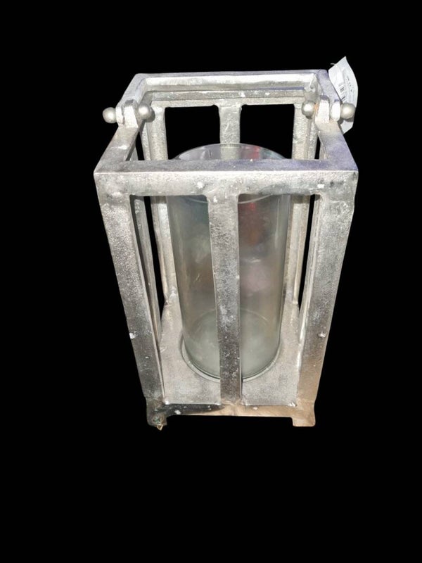 Sale! Lantaarn  bari zilver 27cm