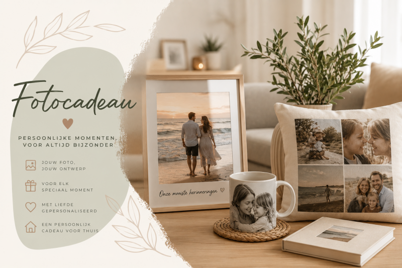 maak je eigen fotocadeau, foto op leisteen, bekers en andere producten
