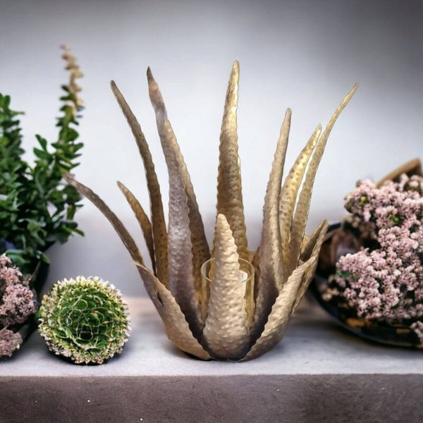 Sale! Kandelaar lotus goud