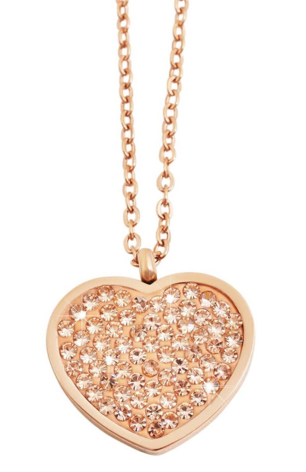 Akzent ketting rose hart