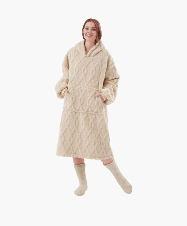 Snuggie kabel wit -rosetta-