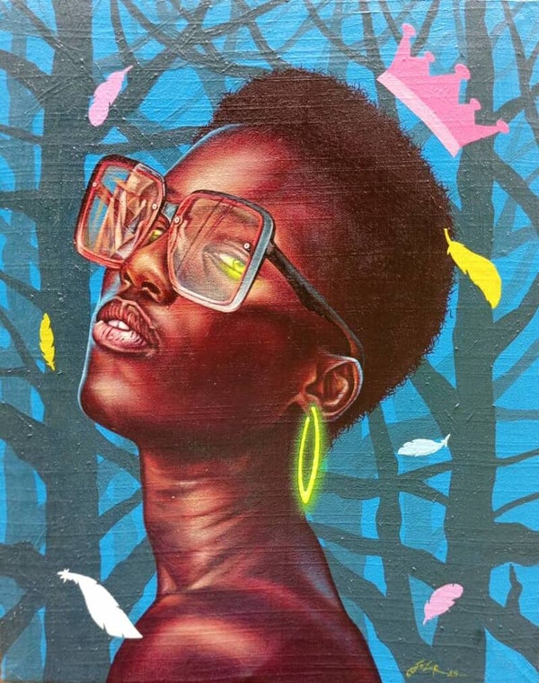 Reine aux lunettes
