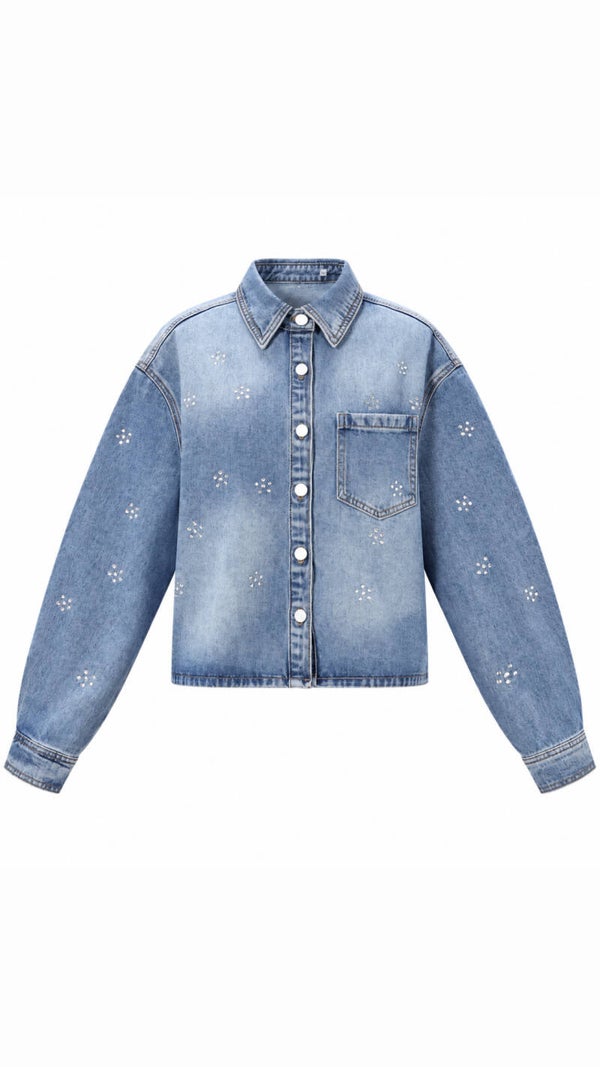 Denim blouse jas