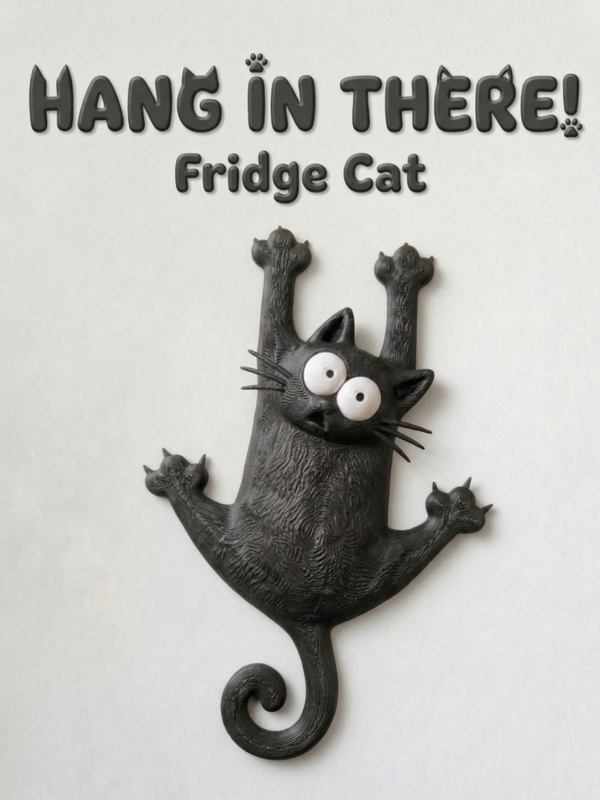 Koelkast magneetje poes