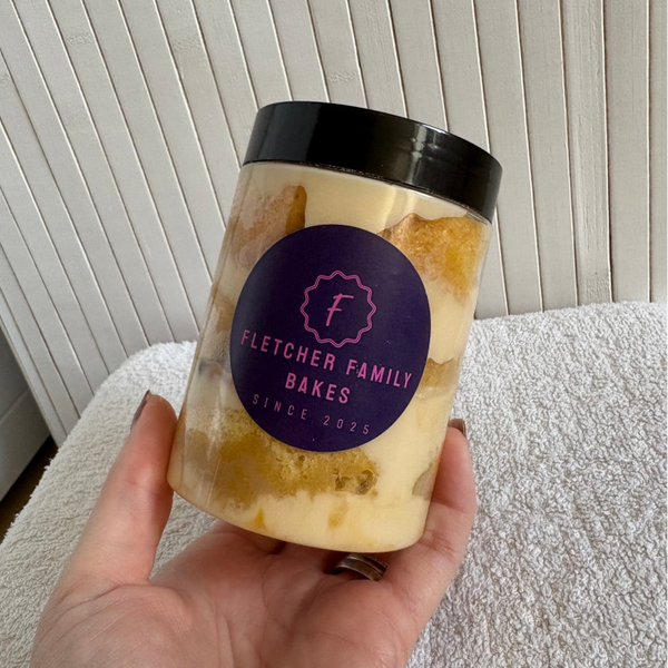 Golden Goodness Cake Jar