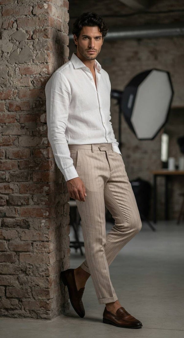 PANTALONE CHINOS GESSATO