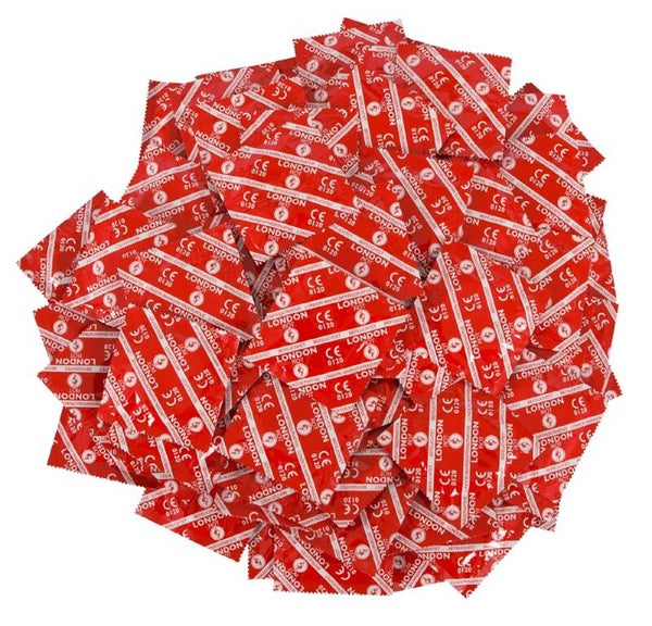 Kondome London rot 1000 Stück