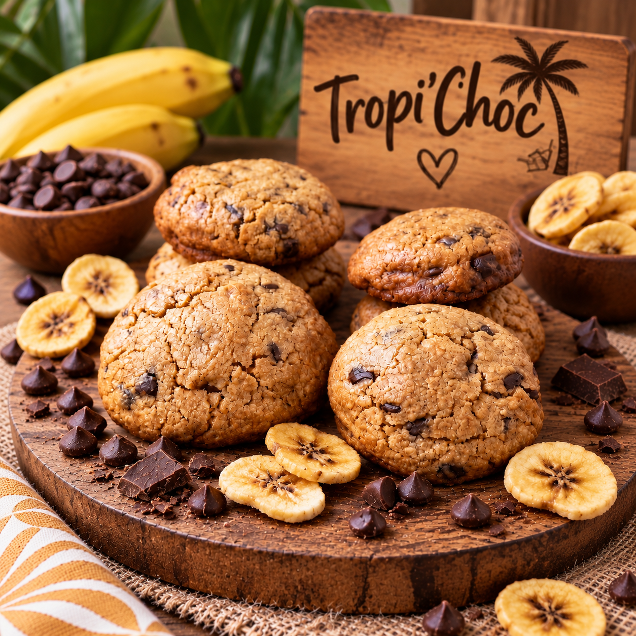 "Le Tropi'Choc" Chips de Banane & Pépites de Chocolat