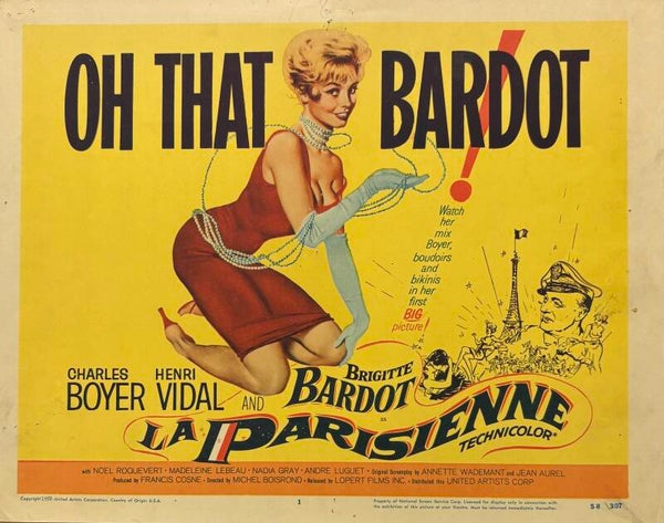 La Parisienne (Bardot) : Lobby Card américaine