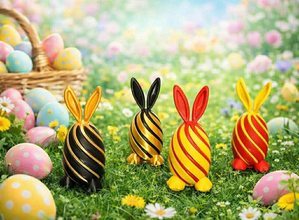 Spiraal paasei 3D geprint