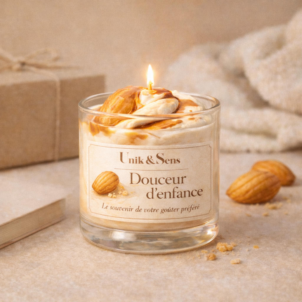 Bougie gourmande - Madeleine - Douceur d'enfance