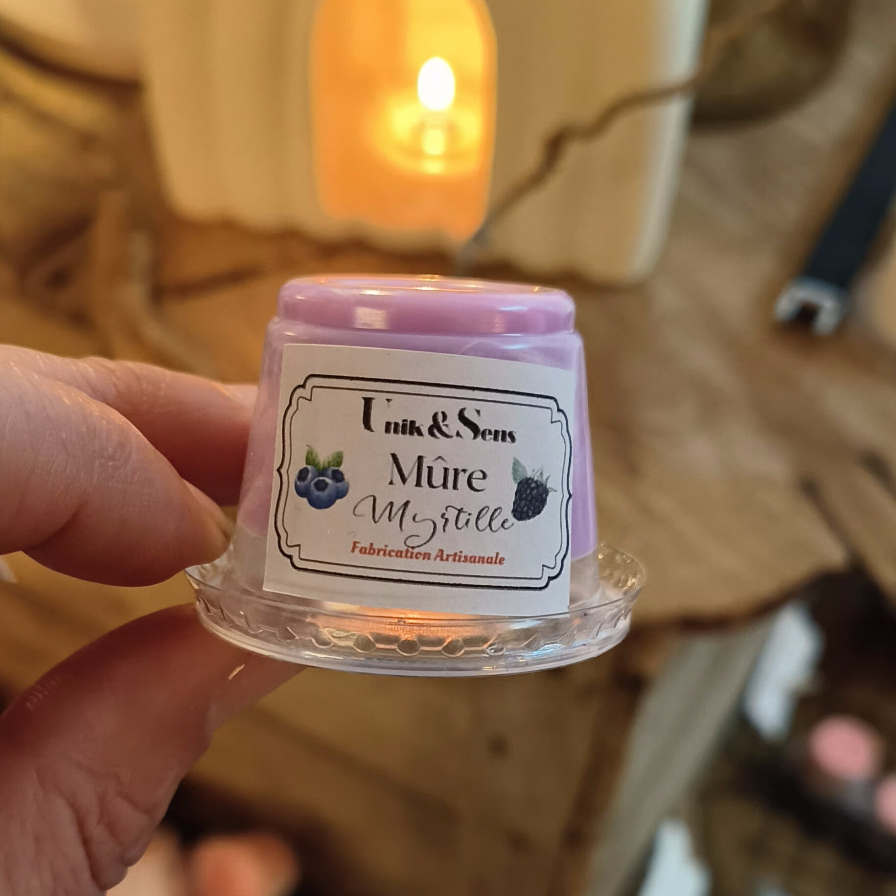 Cire parfumée :Mûres & Myrtilles