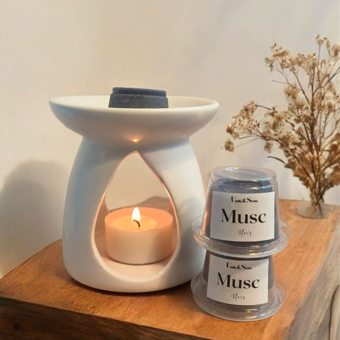 Cire parfumée : Musc Noir