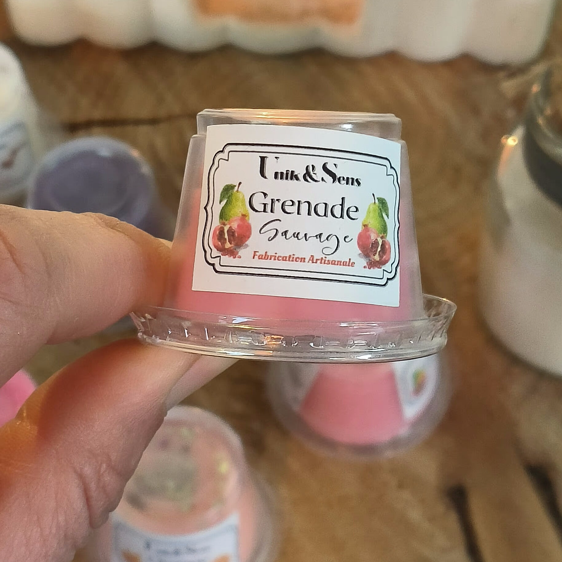 Cire parfumé : Grenade & Poire
