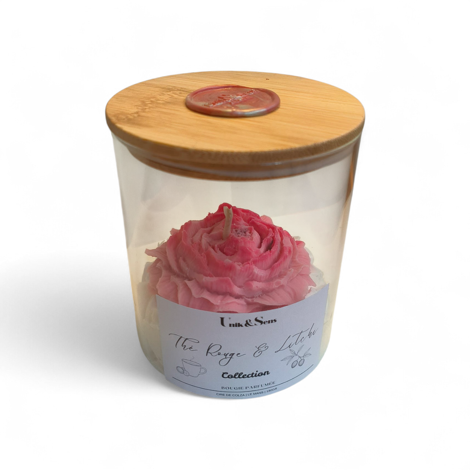 Bougie collection limitée - Thé rouge & Litchi - Unik&Sens