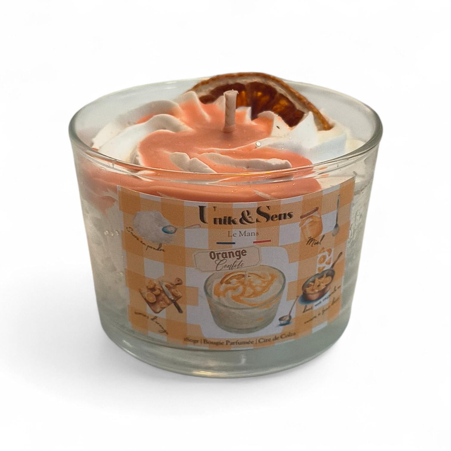 Bougie gourmande - orange confite - Unik&Sens