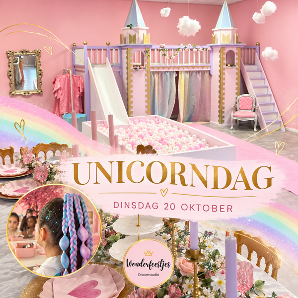 🦄 UNICORNDAG dinsdag 20 oktober 10:00 - 12:00 uur en 13:00 - 15:00 uur