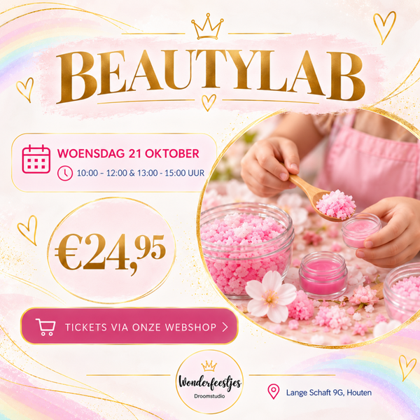 🌸 BEAUTYLAB wo 21 oktober 10:00 - 12:00 en 13:00 - 15:00 uur