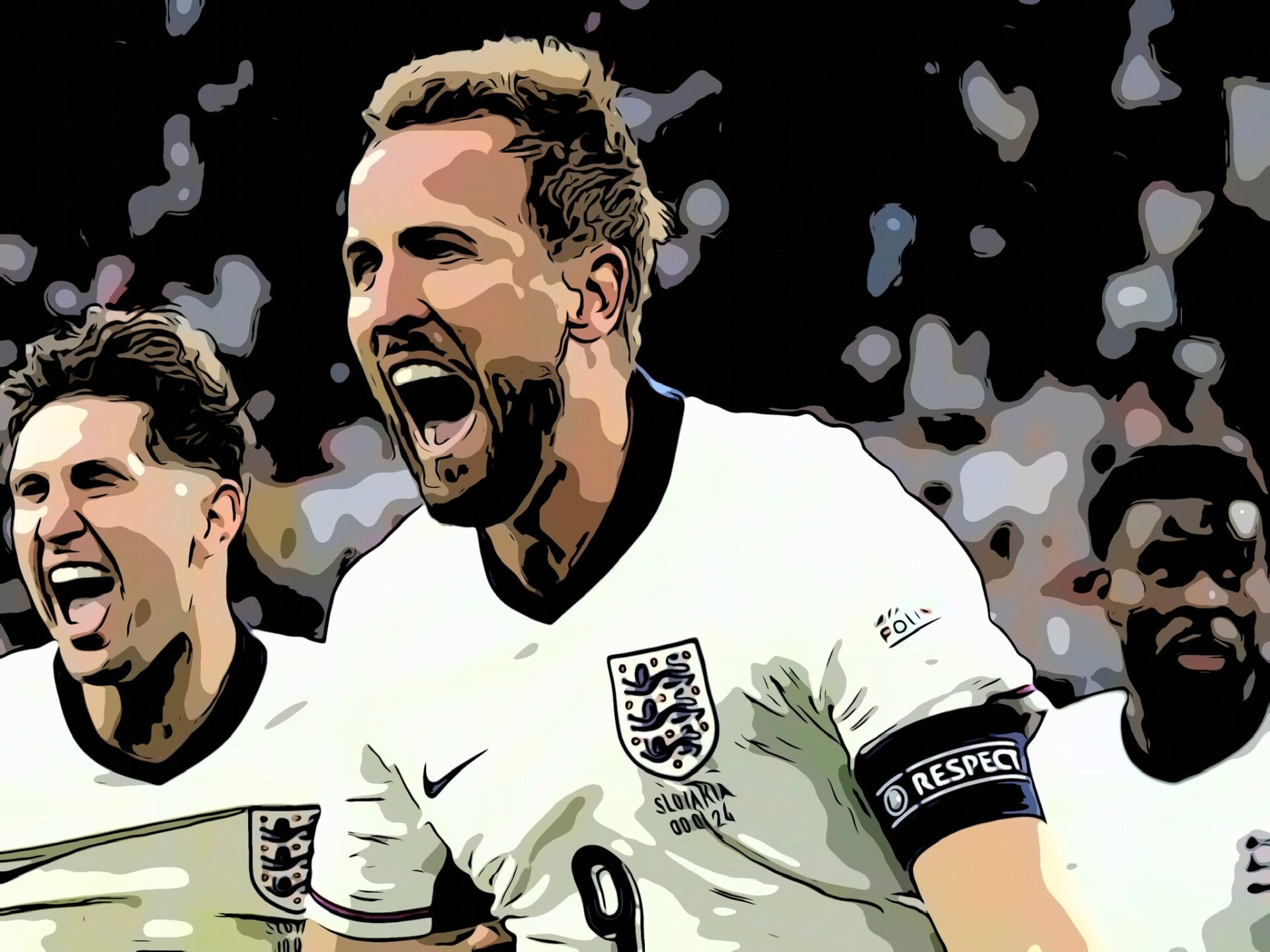 Harry Kane England  Pop Art Print