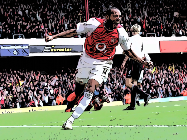 Thierry Henry Arsenal Football Pop Art Print