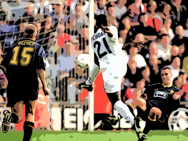 Tony Yeboah Leeds United Football Pop Art Print